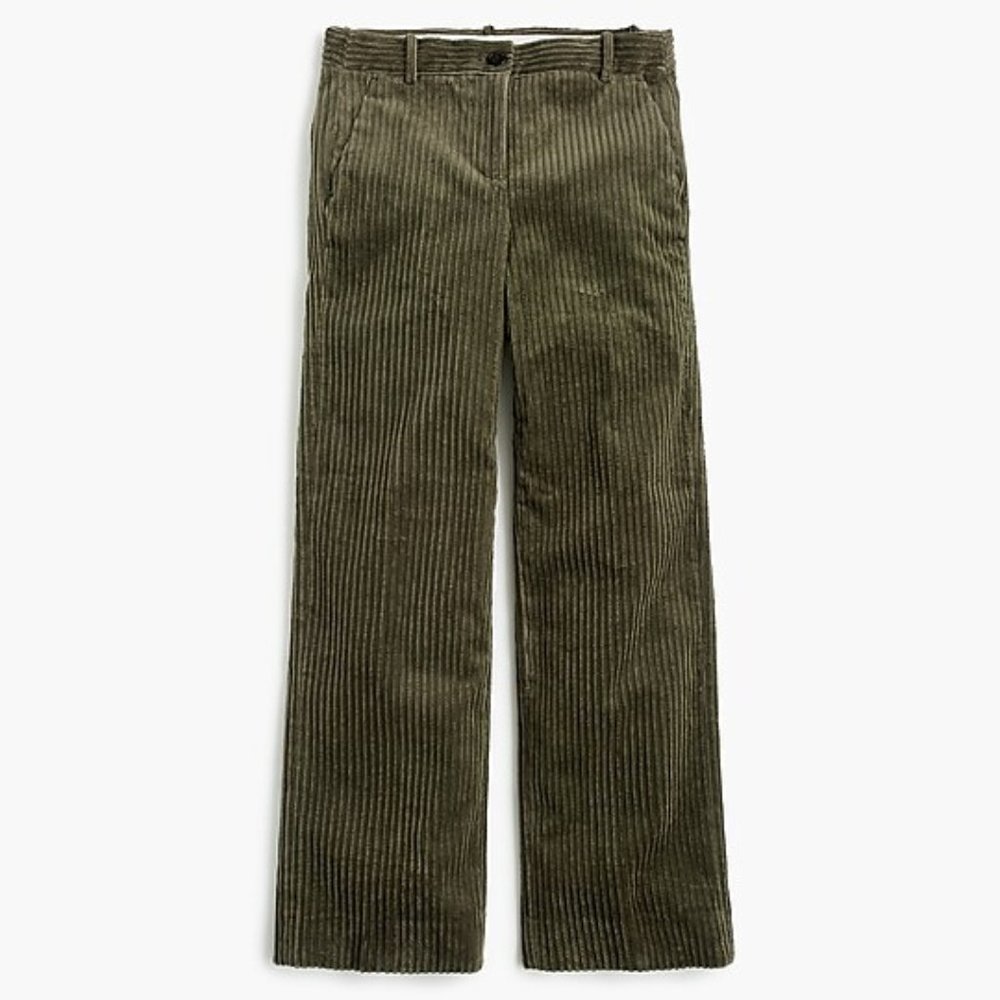 J.Crew Corduroy petite wide leg cropped pnats